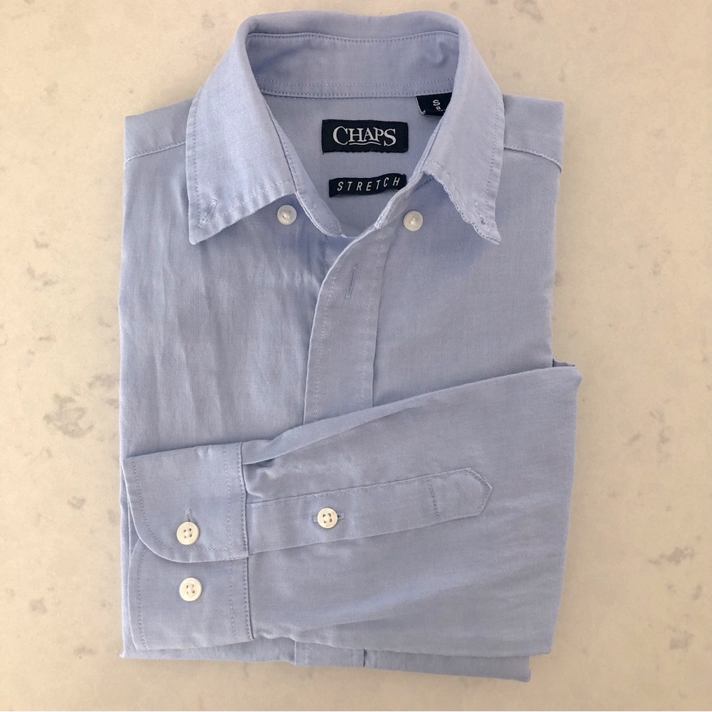 Chaps Boys, Long Sleeve, Oxford Button-down Dress Shirt, Size S